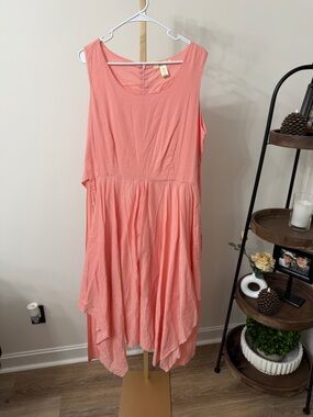 Studio West Coral Pink Sleeveless Dress